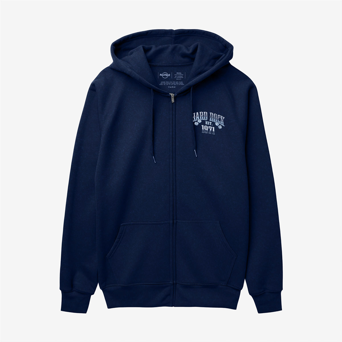 Casino Spade Navy Zip Hoodie image number 2