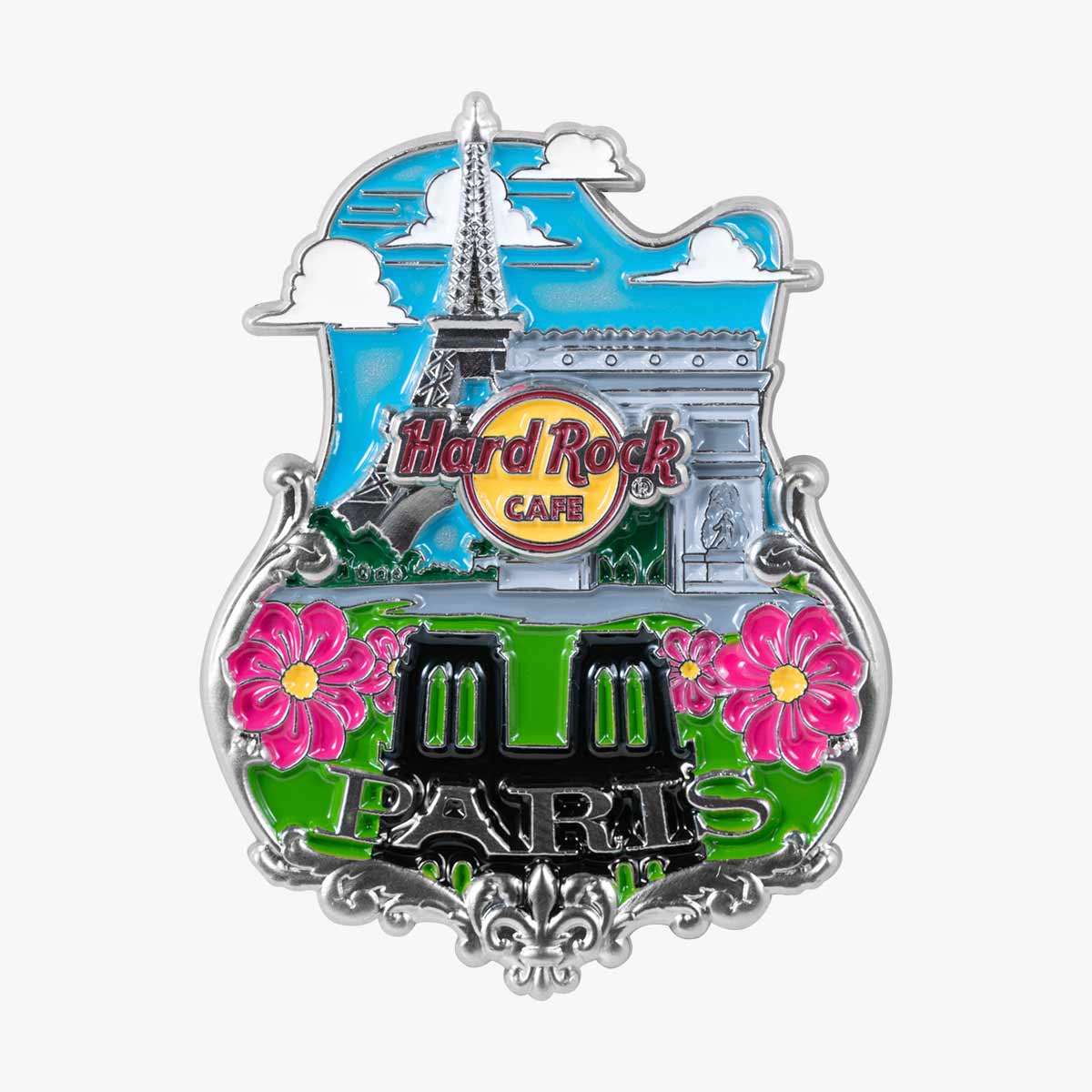 Collectible 3D Core City Guitar Pin image number 1