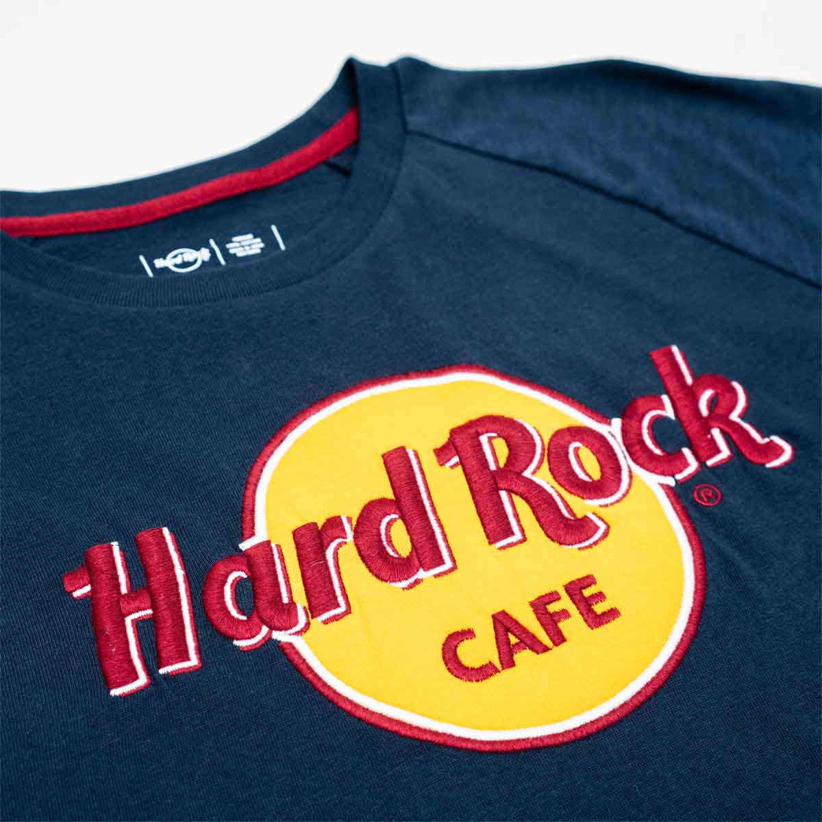 Hard Rock Elevated Classic Navy Longsleeve Pullover Raglan Tee image number 2