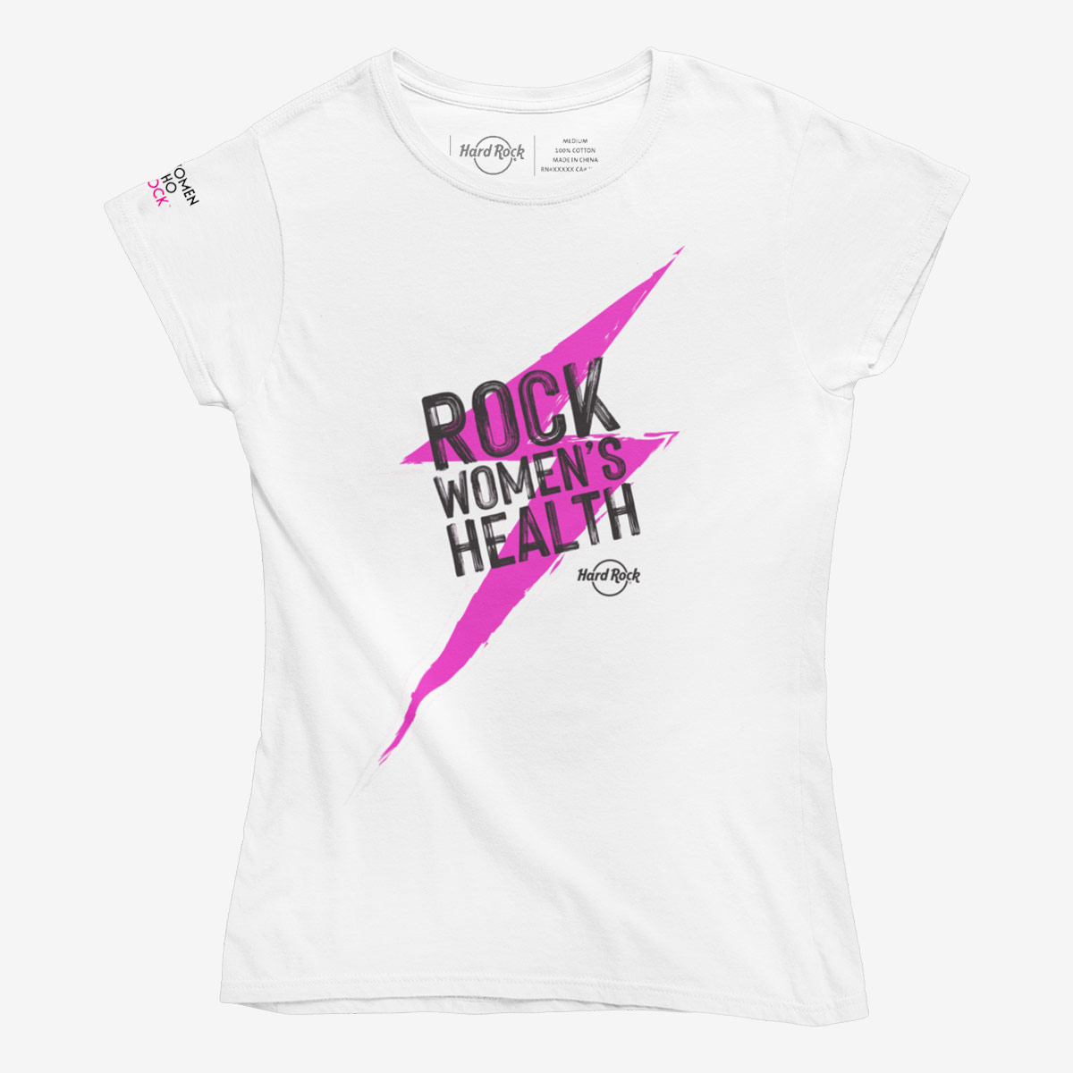 Women's Fit Women Who Rock Hard Rock Tee image number 1