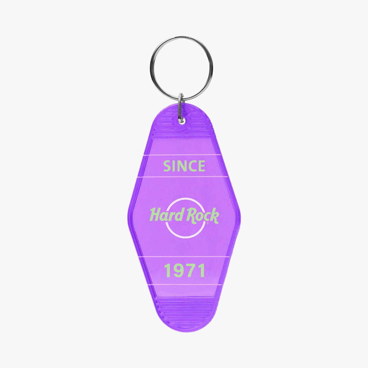 Pop of Color Vintage Hotel Keychain in Purple image number 1