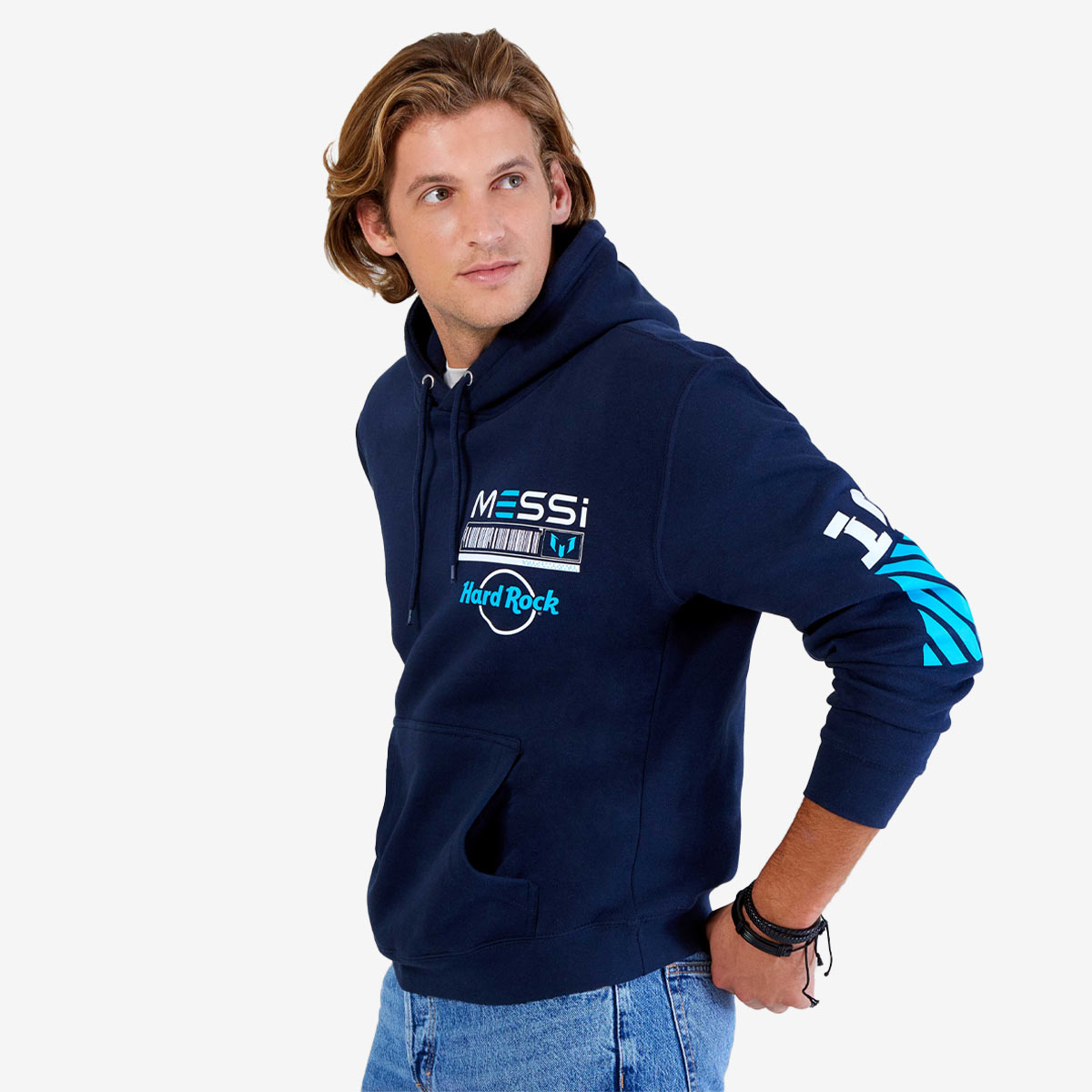 Messi Adult Fit Navy Hoodie