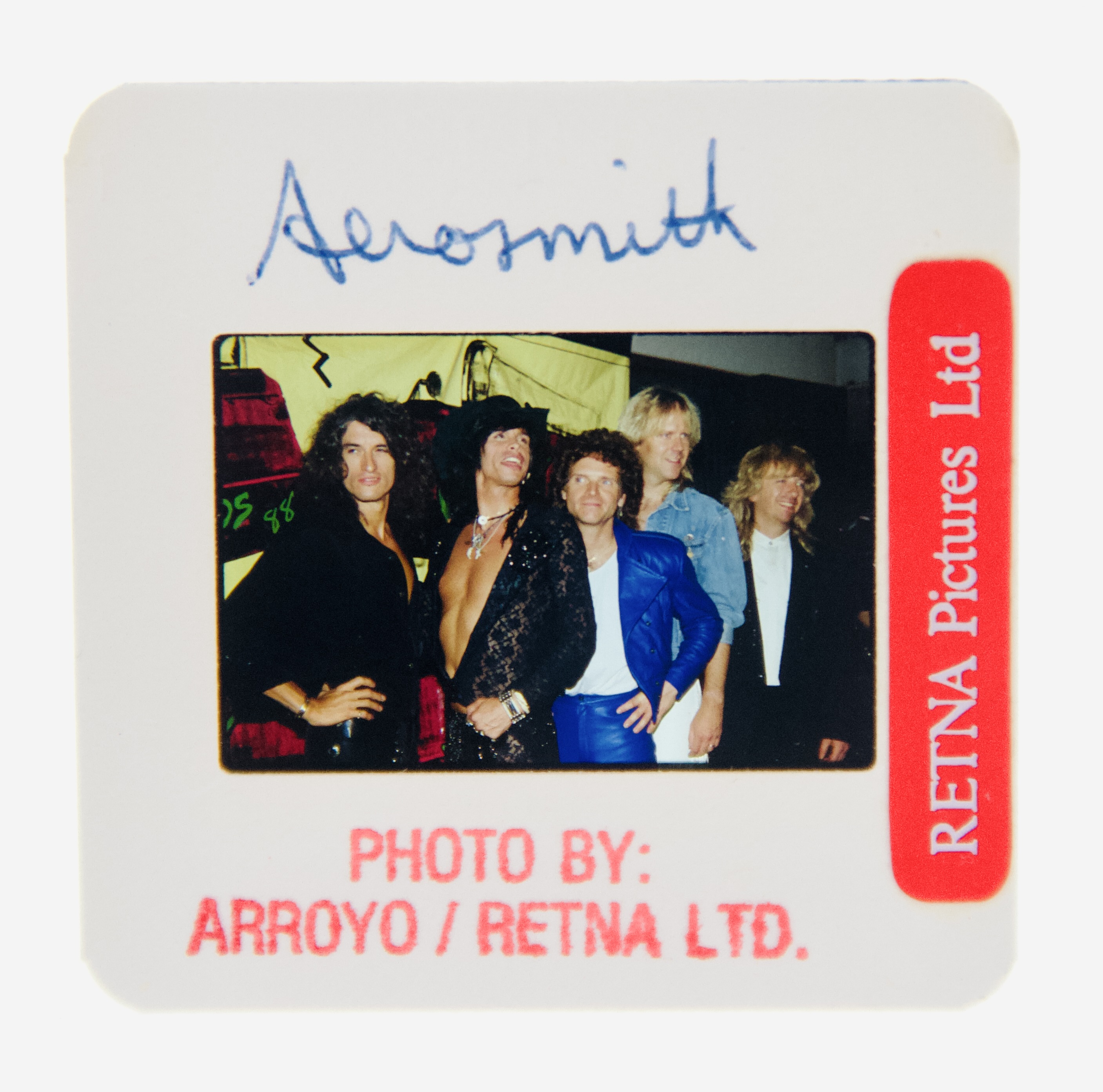 Aerosmith Original 35MM Photograph in Boxed Acrylic Case image number 1