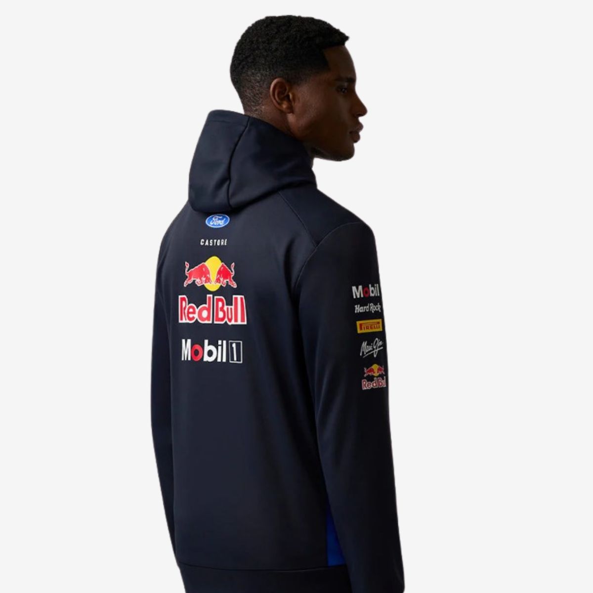 Mens Oracle Red Bull Racing 2026 Full Zip Hoodie in Blue image number 2
