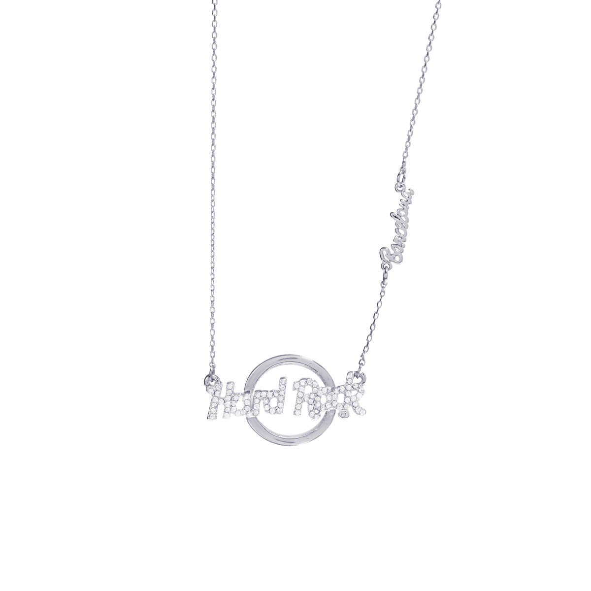 Silver Logo Pendant Necklace image number 1