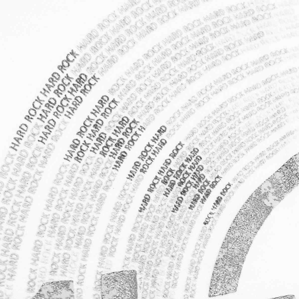 Hard Rock Vinyl Logo Unisex Longsleeve Tee in White image number 5