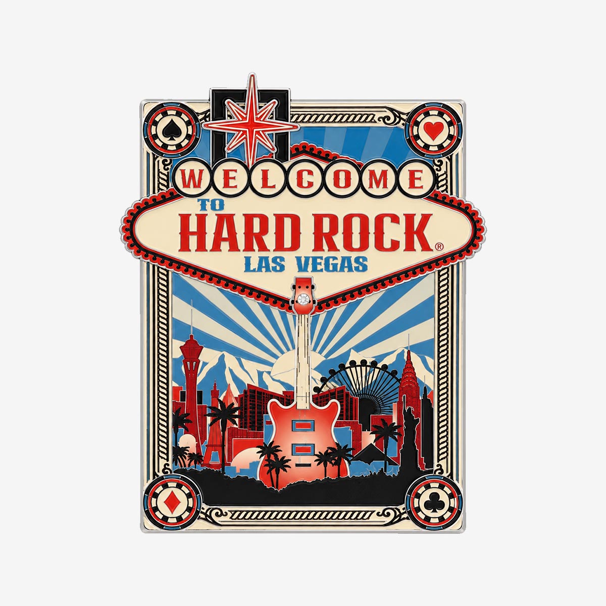 Collectible Las Vegas Skyline Burst Pin image number 1