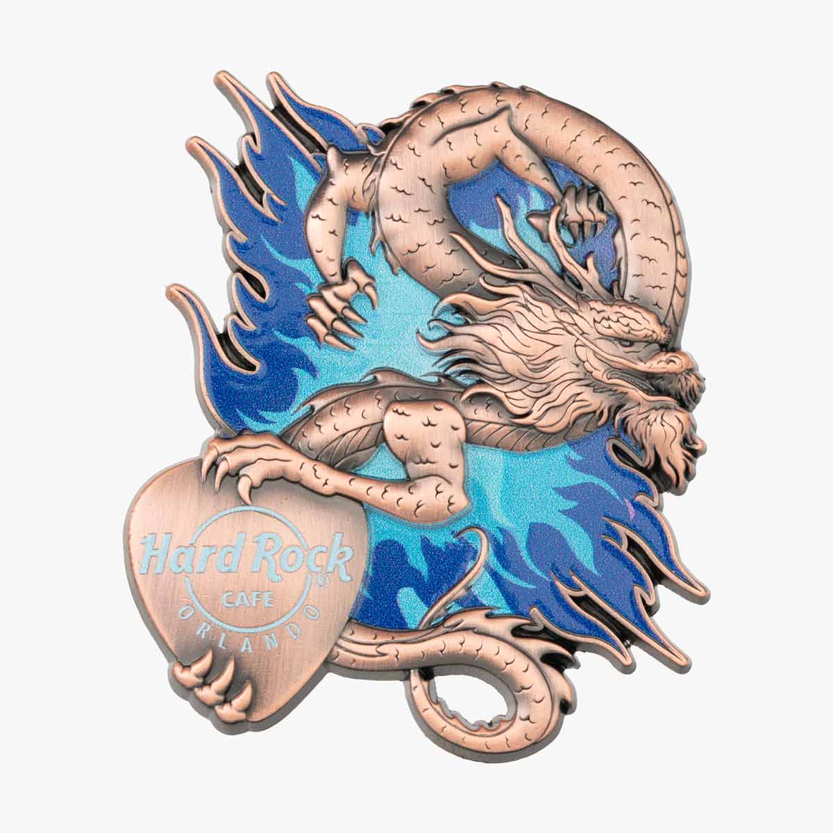 3D Asia Dragon Pin image number 1