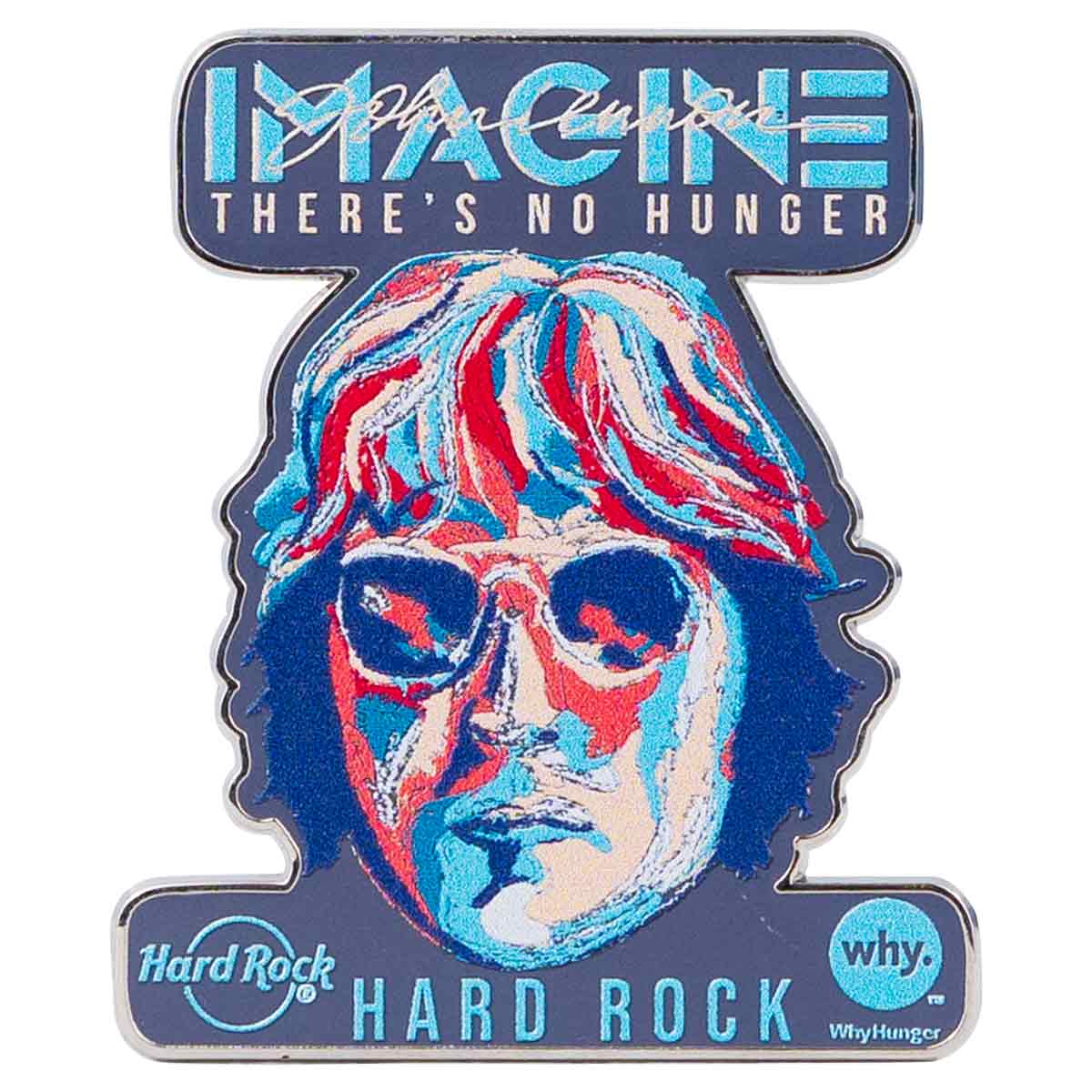 John Lennon: "Imagine There's No Hunger" Pin image number 1