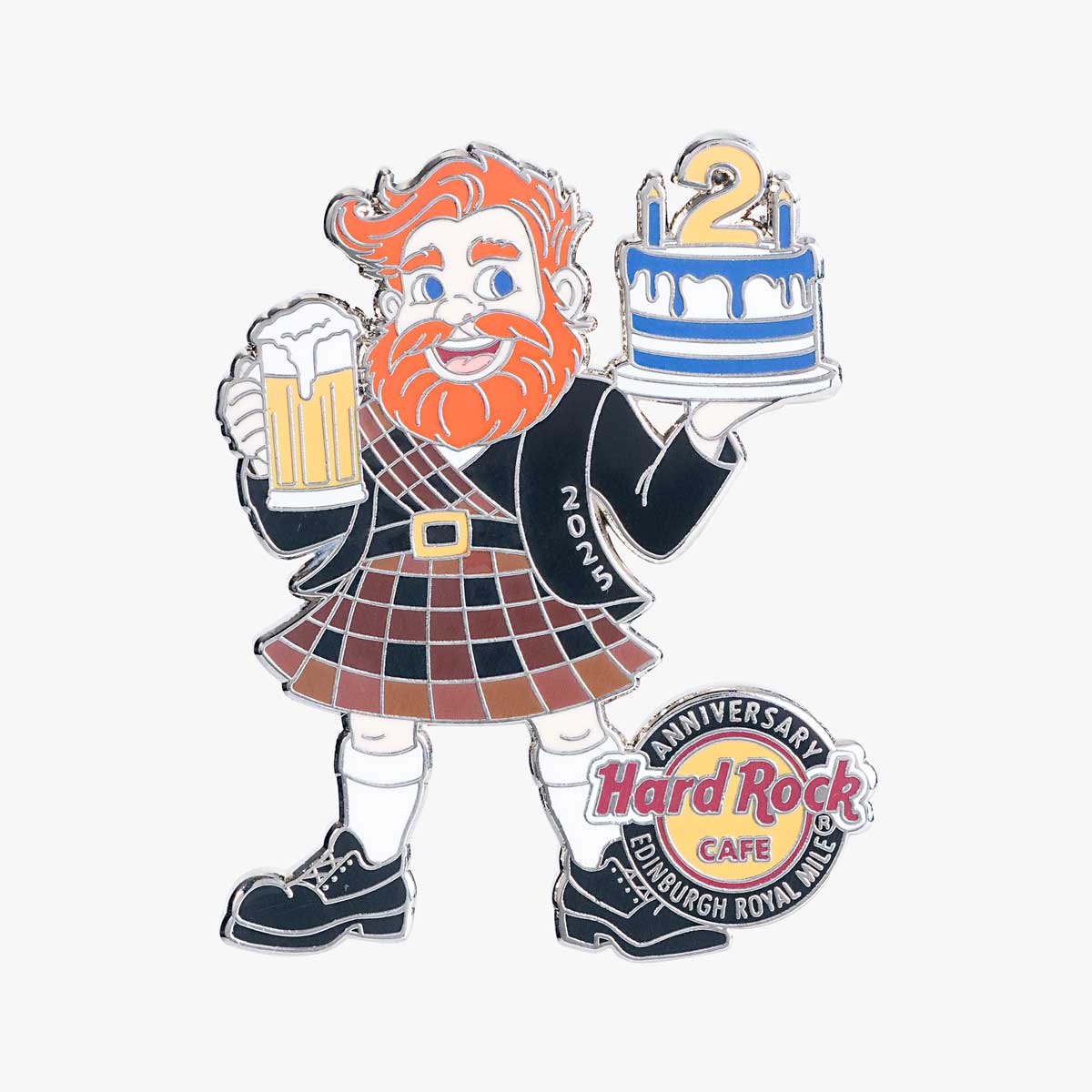 Edinburgh Royal Mile 2nd Anniversary Pin image number 1