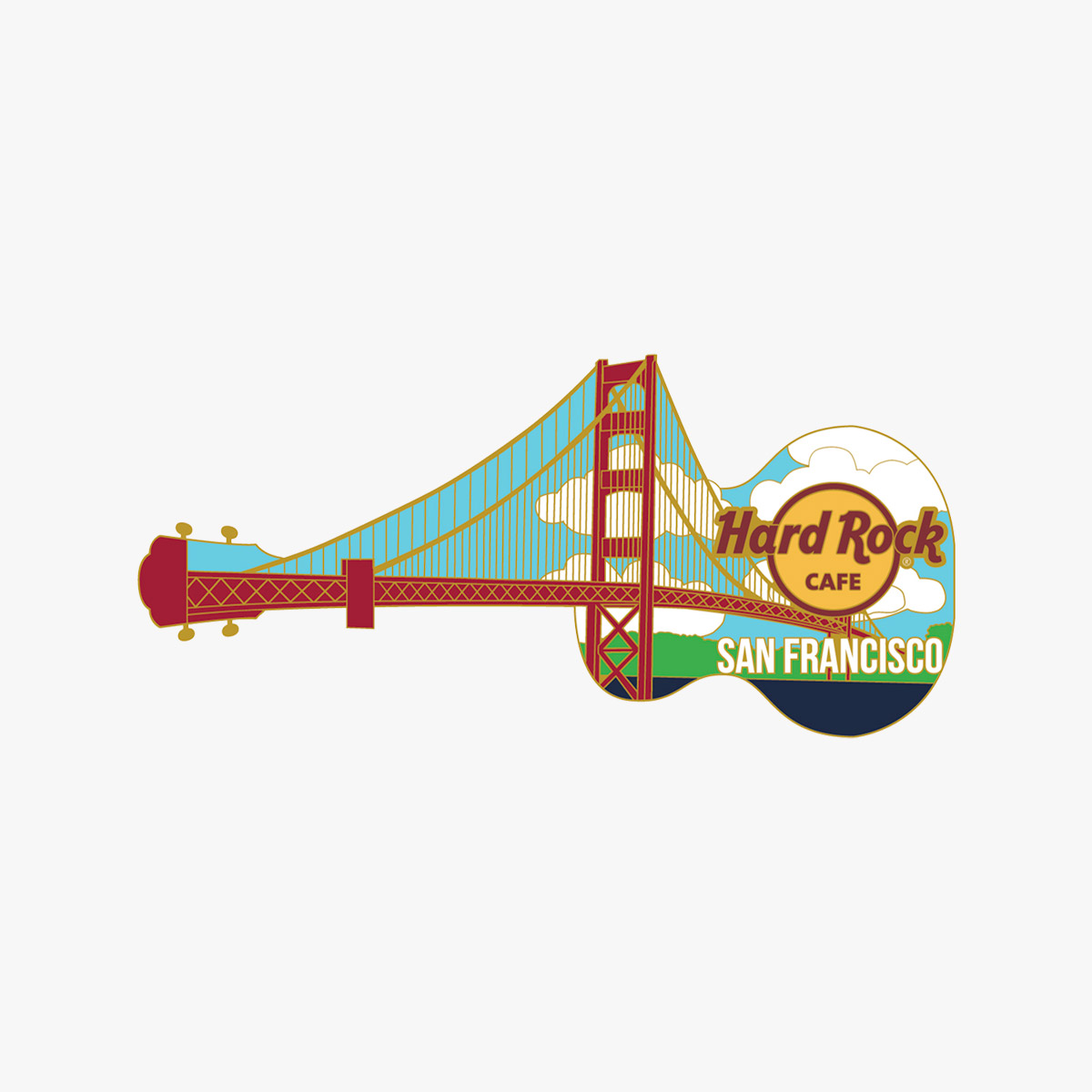 San Francisco Golden Gate Bridge Pin image number 1