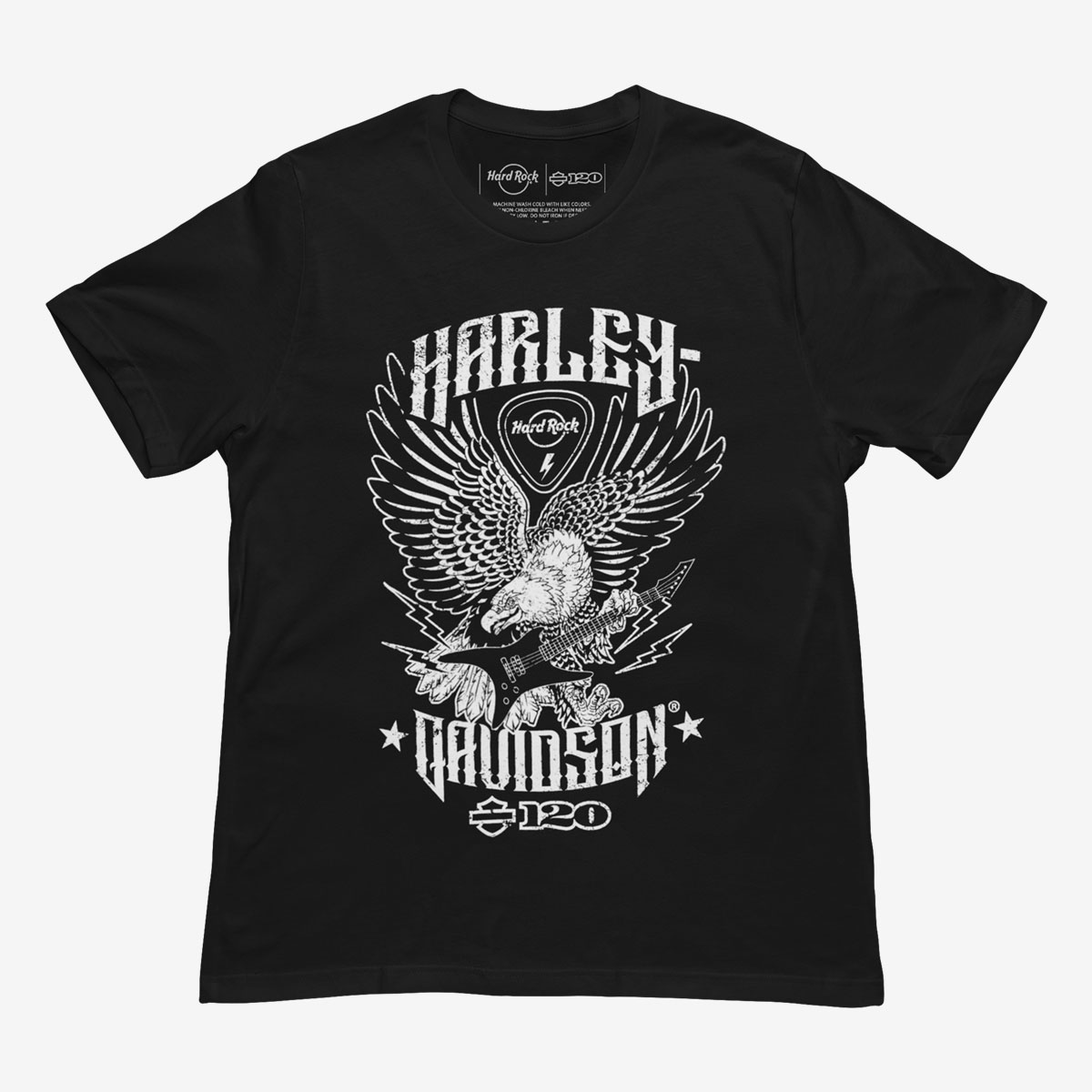 Harley Davidson Mens Relaxed Fit Tee Shirt in Black image number 3