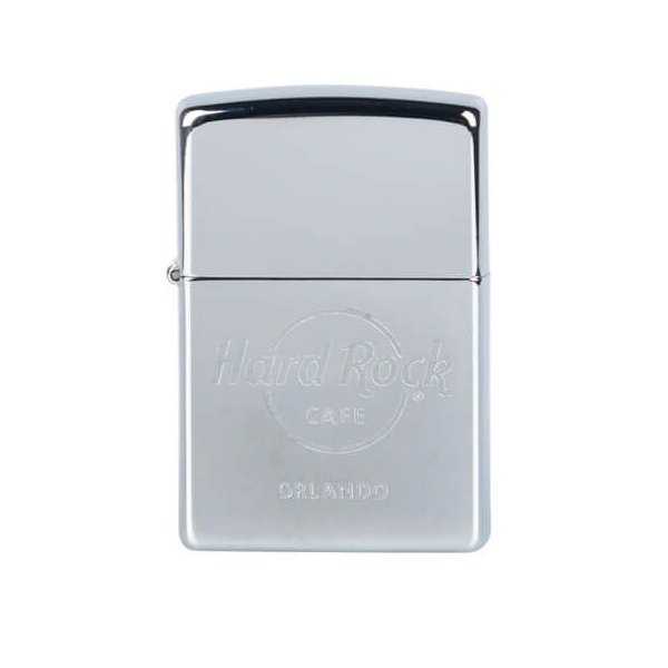 Zippo Chrome Etched Logo Lighter image number 2