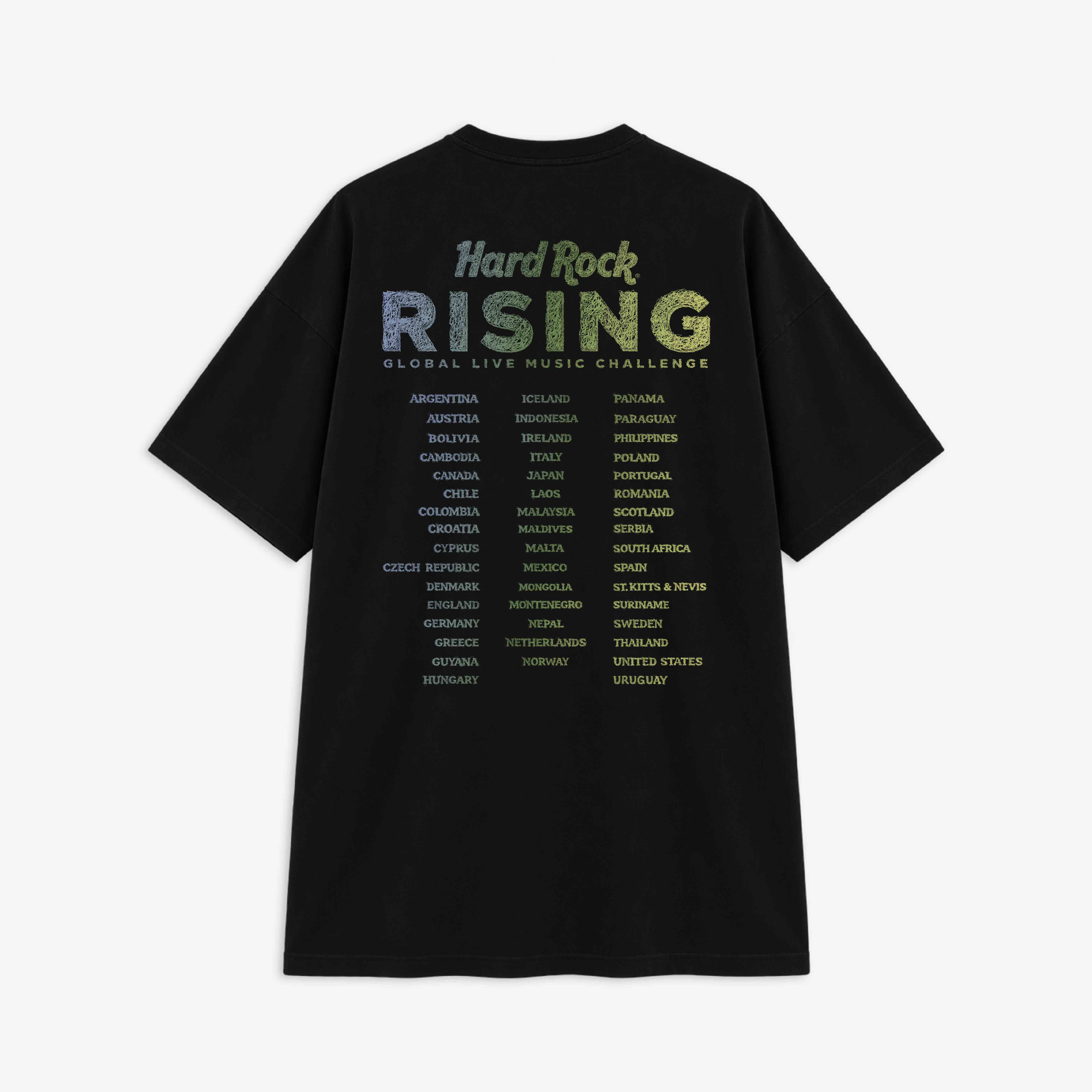 Cult x Hard Rock Rising Boxy Oversized Tee in Black image number 2