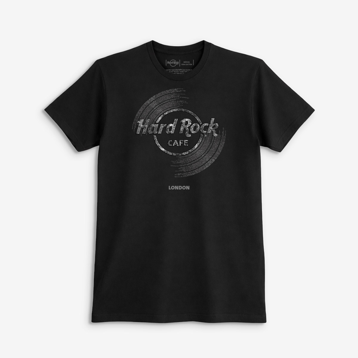 Adult Fit Vinyl Logo Tee in Black image number 1