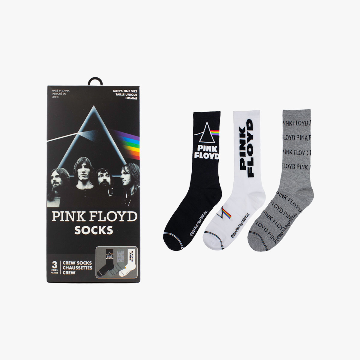 Pink Floyd 3 Pack Socks image number 3