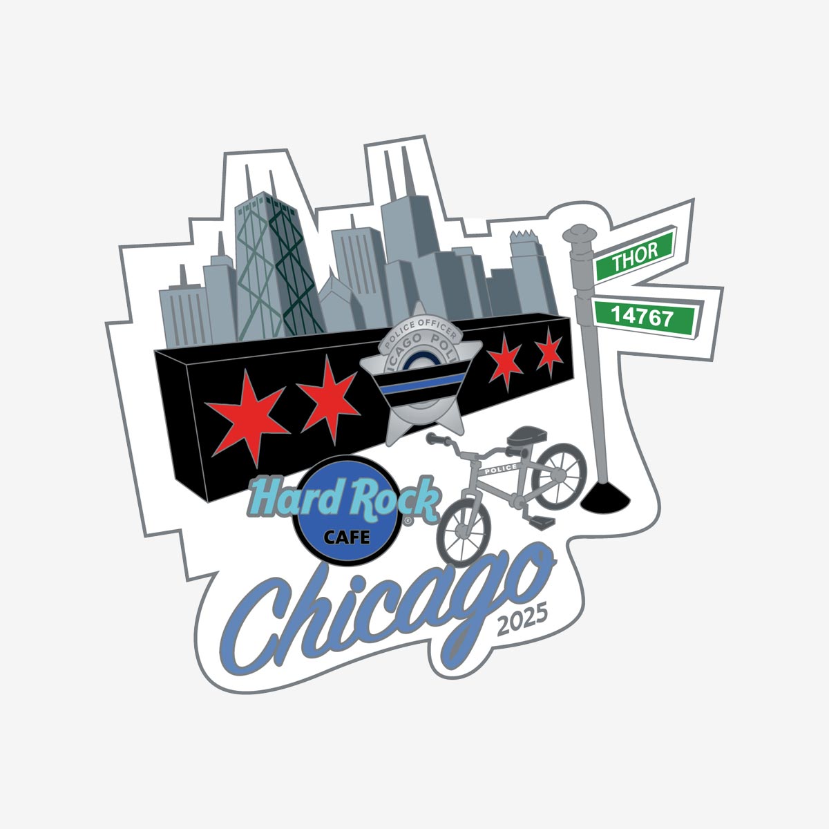 Limited Edition Chicago Fallen Heroes Pin image number 1