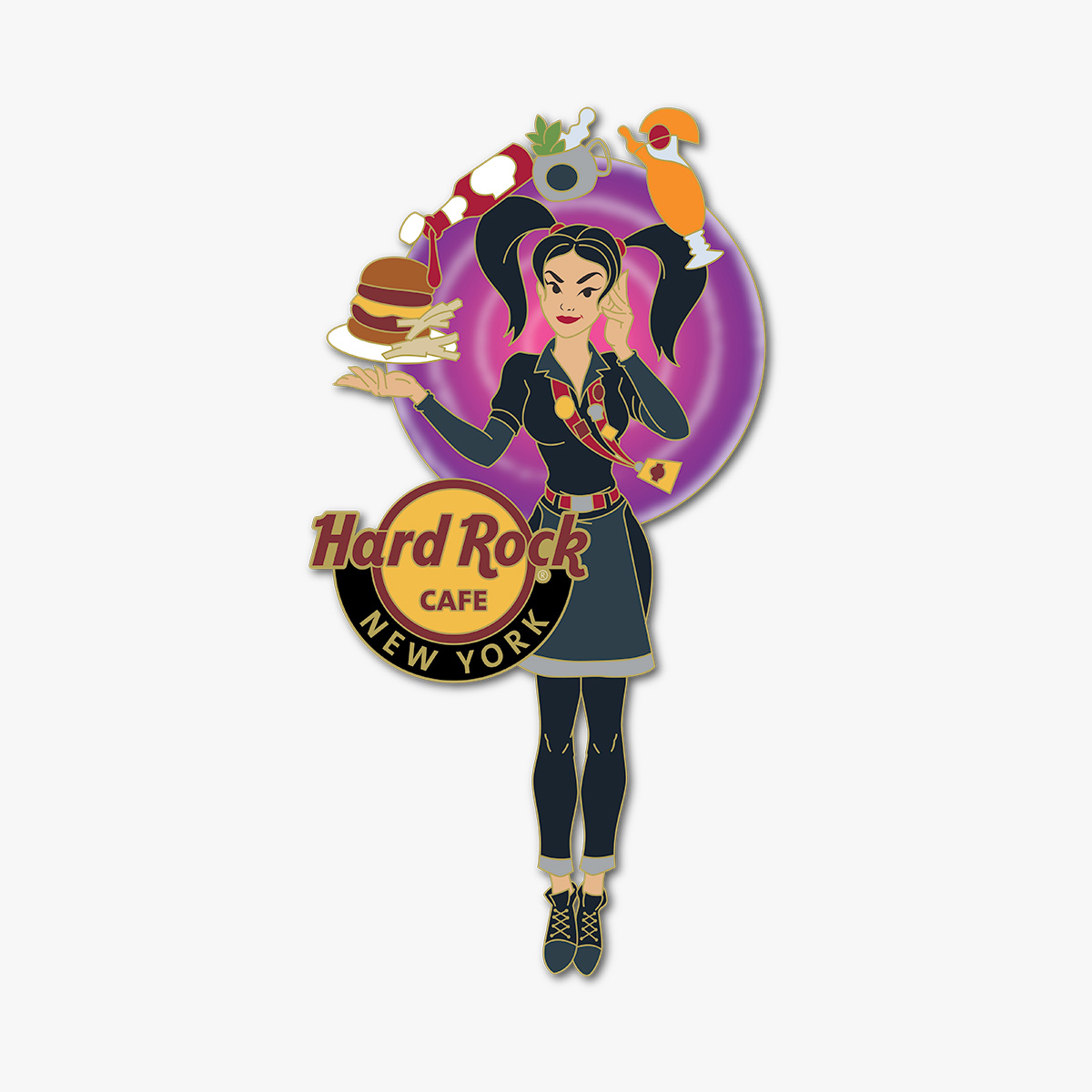 Limited Edition New York City Psychic Server Pin image number 1