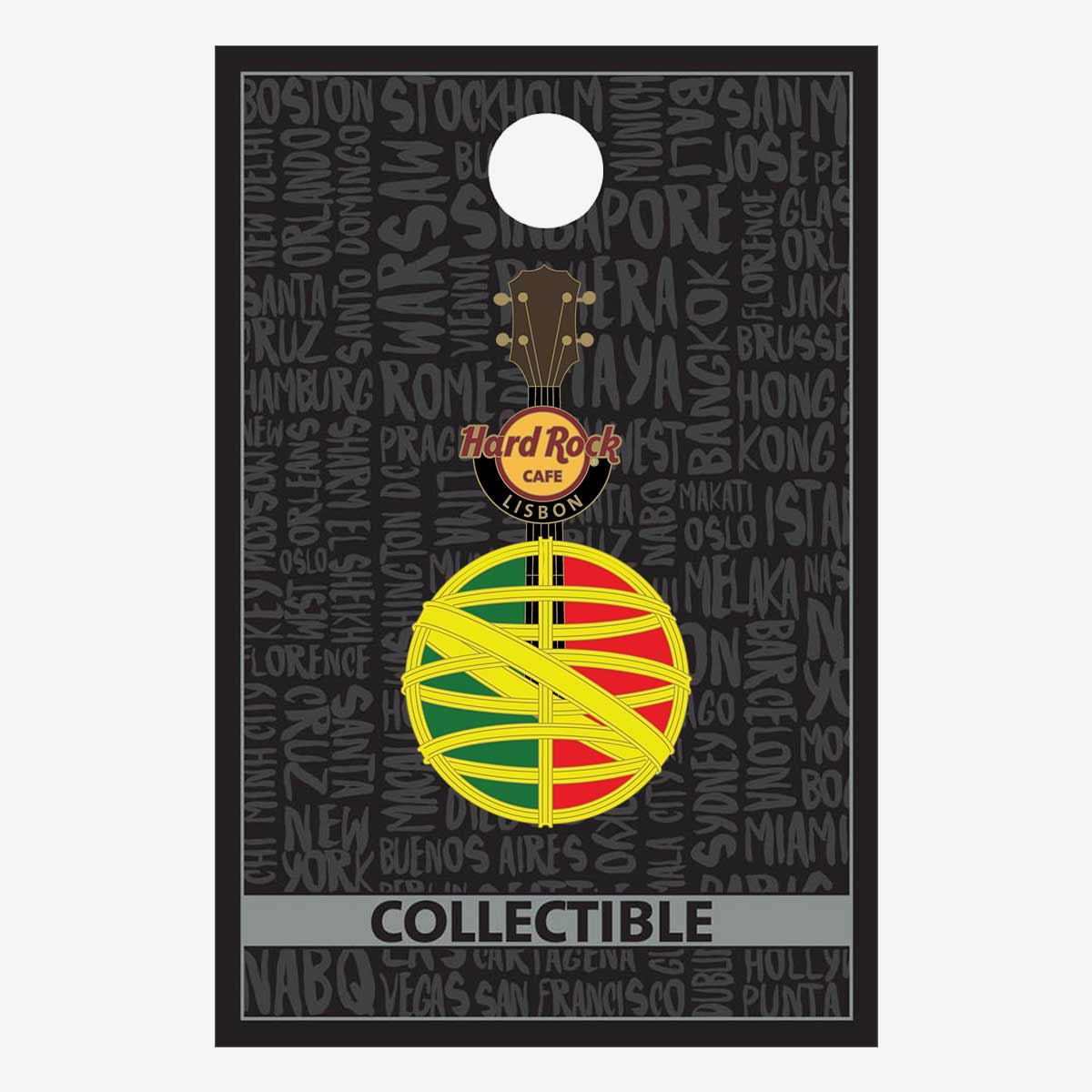 Collectible Lisbon Sphere Guitar Pin image number 2