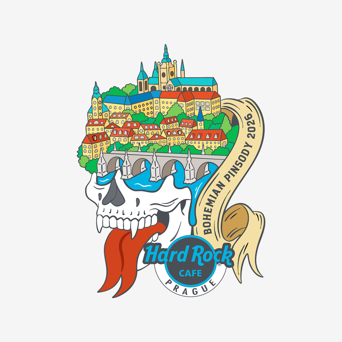 Collectible Prague 2026 Bohemian Pinsody Pin image number 1