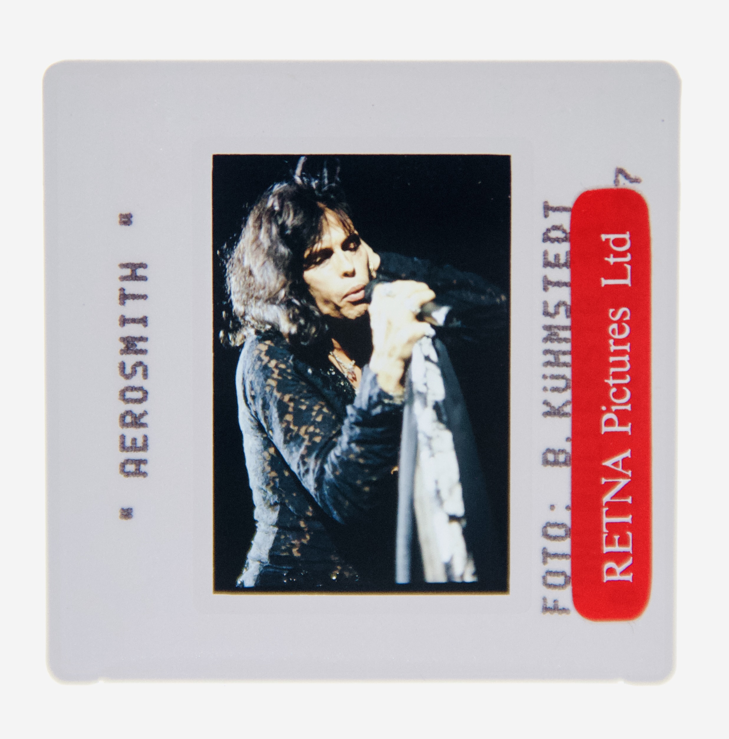 Aerosmith Original 35MM Photograph in Boxed Acrylic Case image number 1