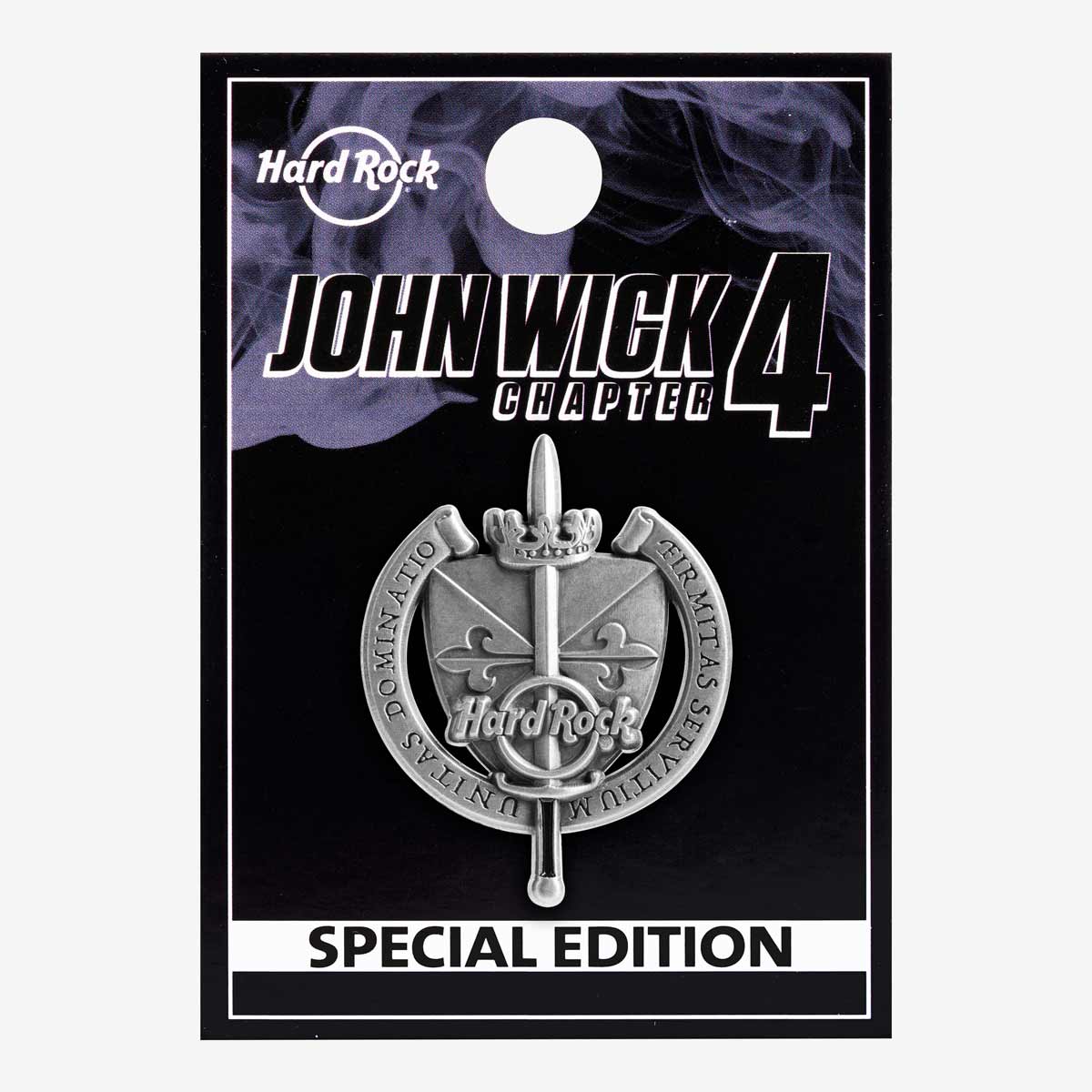 Limited Edition John Wick 3D Shield Pin in Antique Silver 2023 image number 4