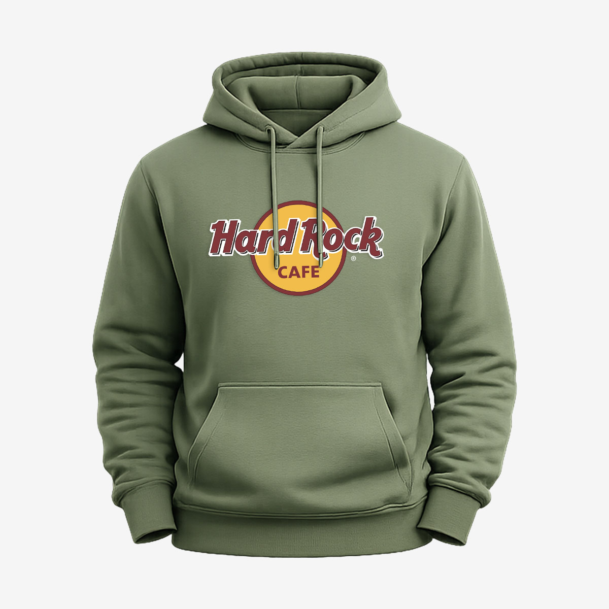 High Def Classic Logo Fleece Hoodie in Olive image number 1