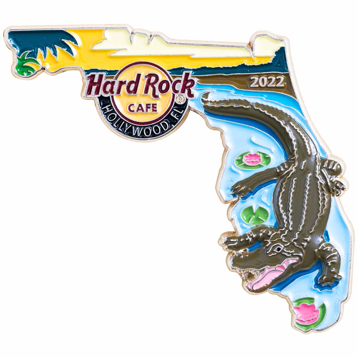 Hollywood, FL 3D Florida Alligator Pin image number 2