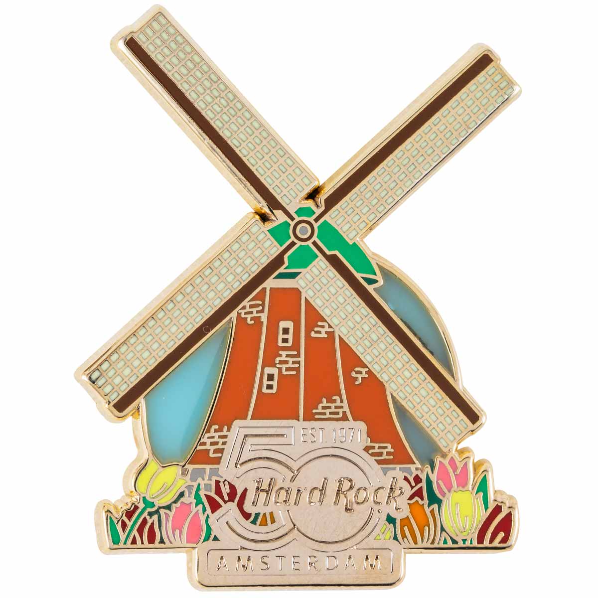 50th Anniversary Core Amsterdam Windmill Pin image number 2