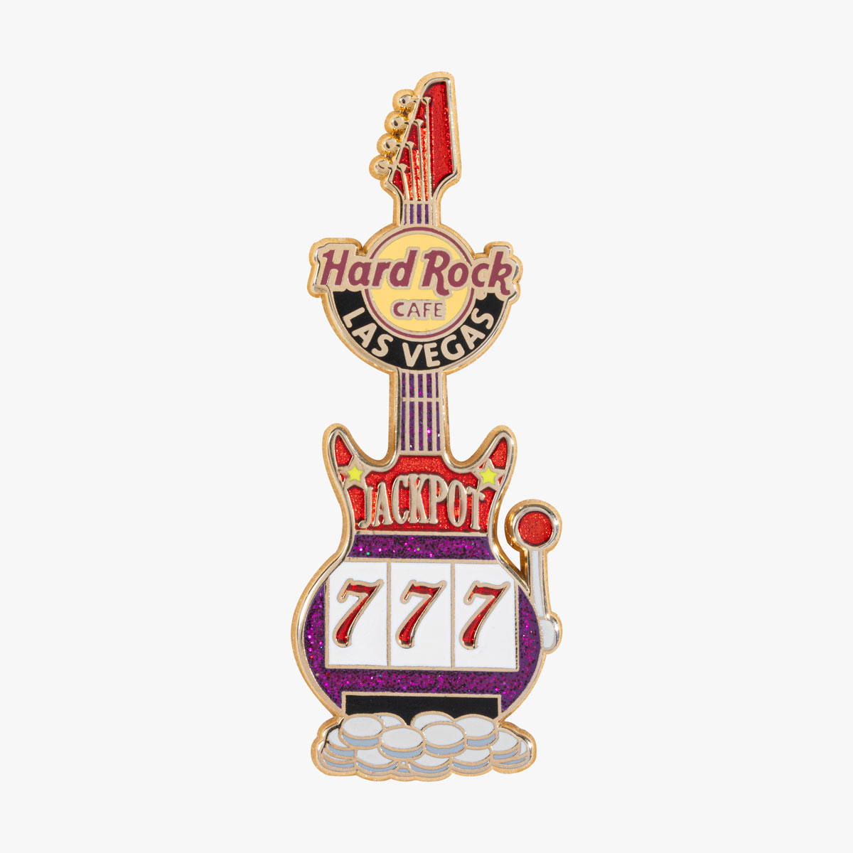 Las Vegas Jackpot Guitar Pin image number 1