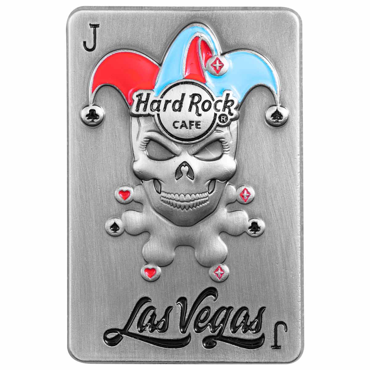 Las Vegas 3D Skull Joker Card Pin image number 2