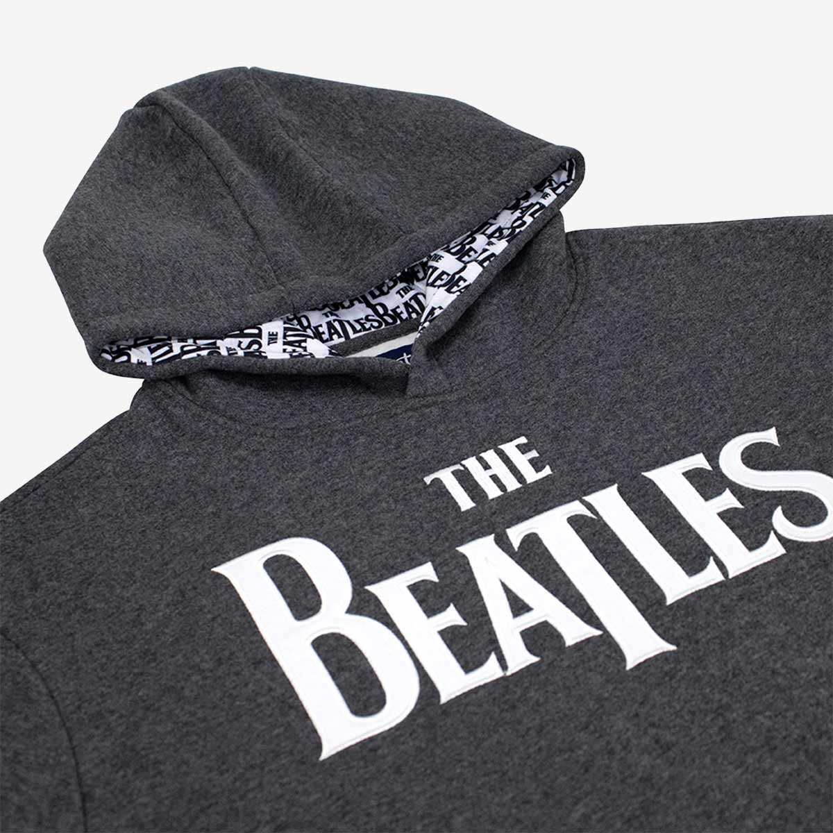 The Beatles Premium Tackle Twill Logo Hoodie in Dark Grey image number 5