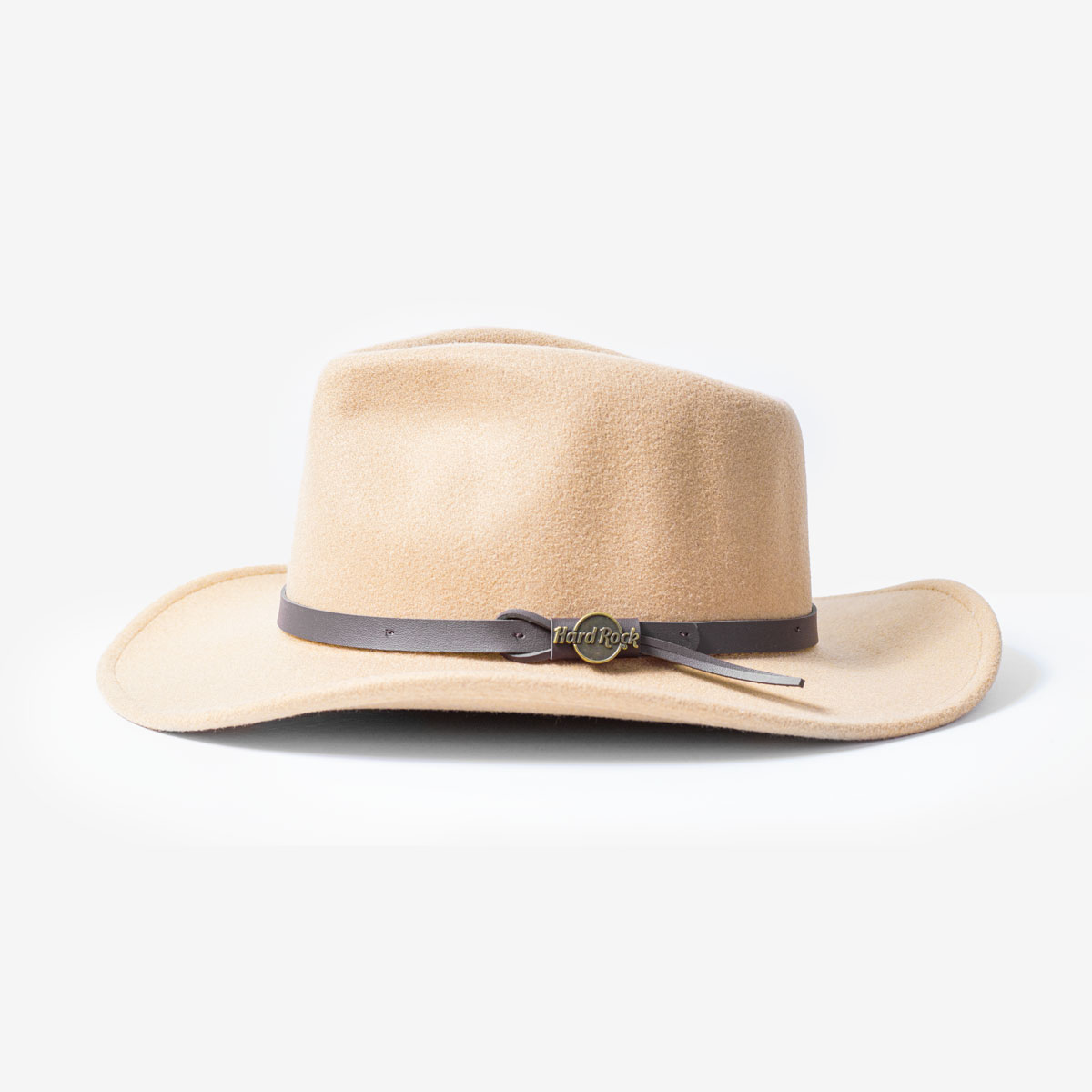 Felt Safari Hat with Logo Pin Band in Camel Beige image number 1