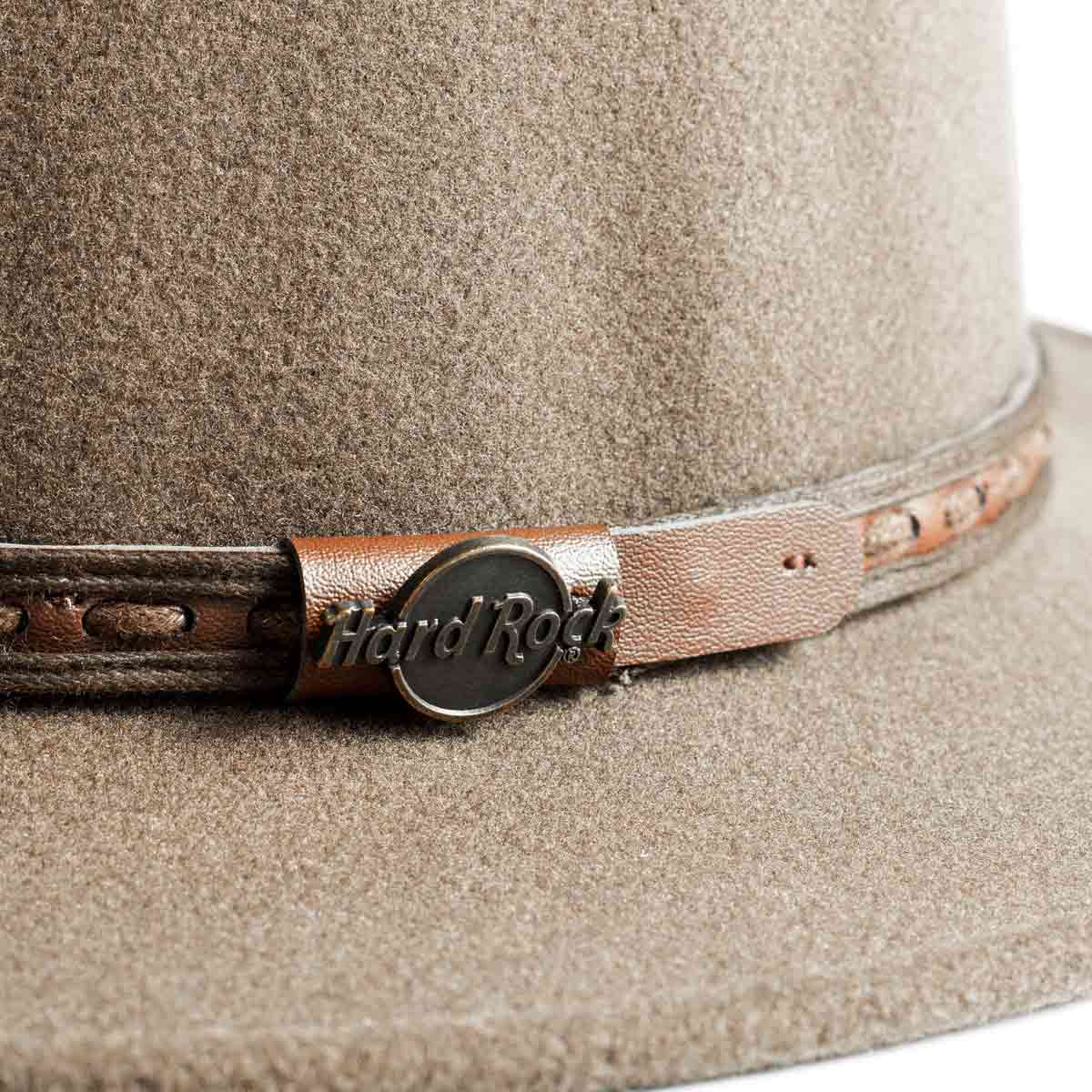 Felt Fedora Logo Pin Brown image number 2