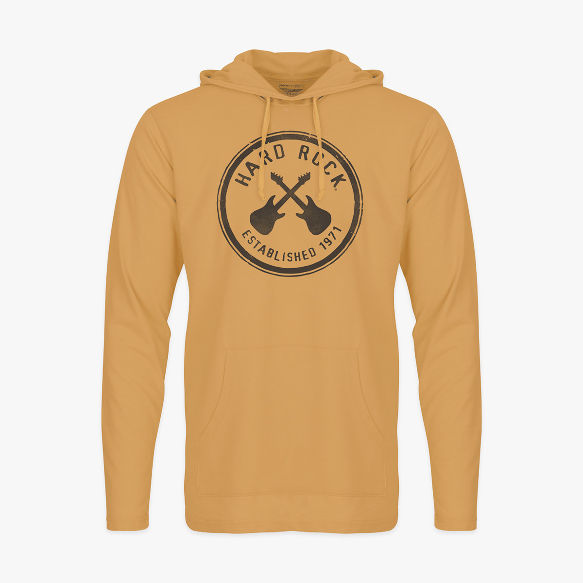 Adult Fit Cross Guitars Harbor Hoodie in Faded Gold image number 1