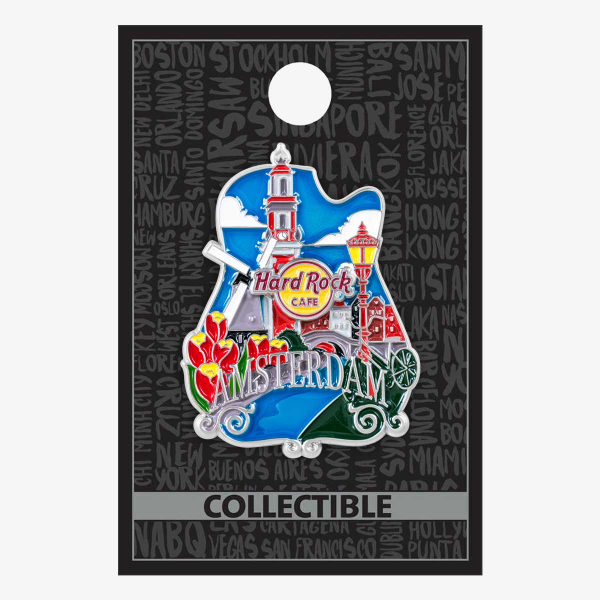 Collectible 3D Core City Guitar Pin image number 2