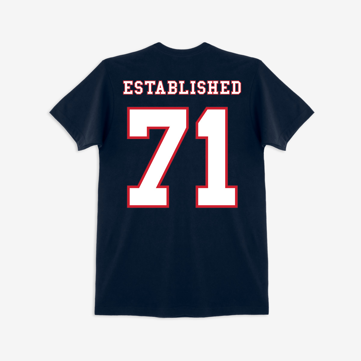 Adult Fit Football Colors Classic Logo Tee image number 2