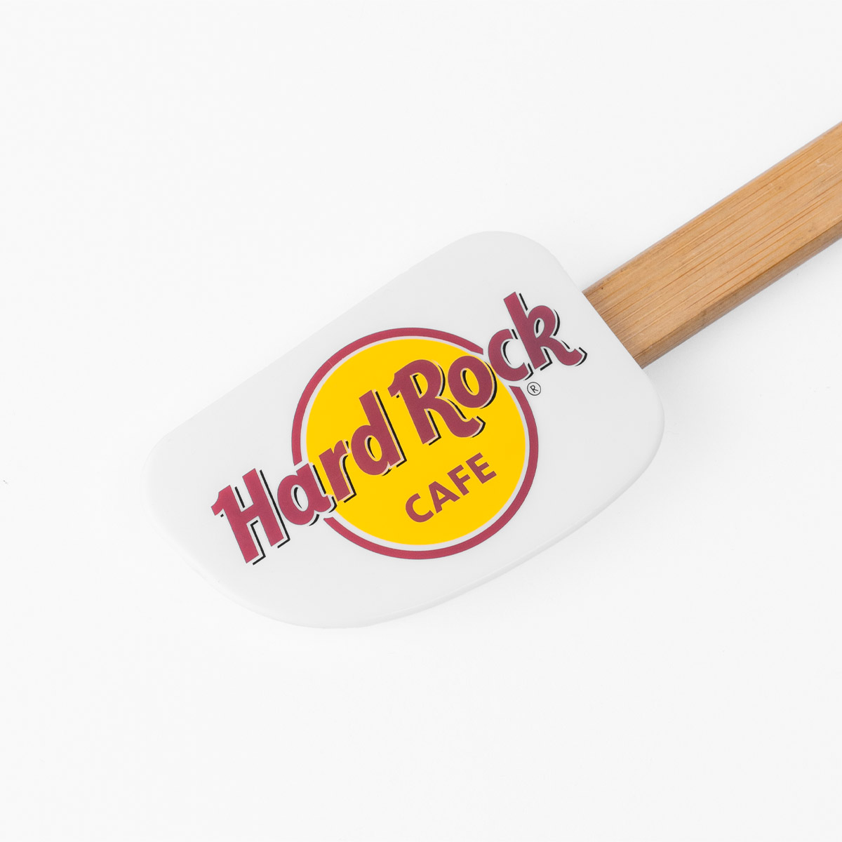 Hard Rock Cafe Logo Spatula in White with Wood Handle image number 2
