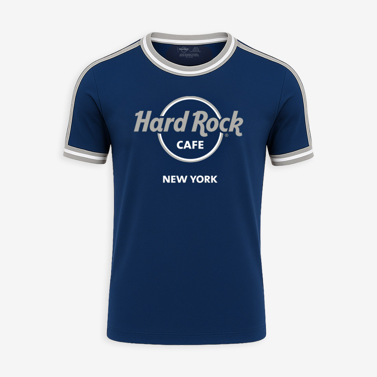 New York Ringer Athletic Tee in Blue & Gray image number 1