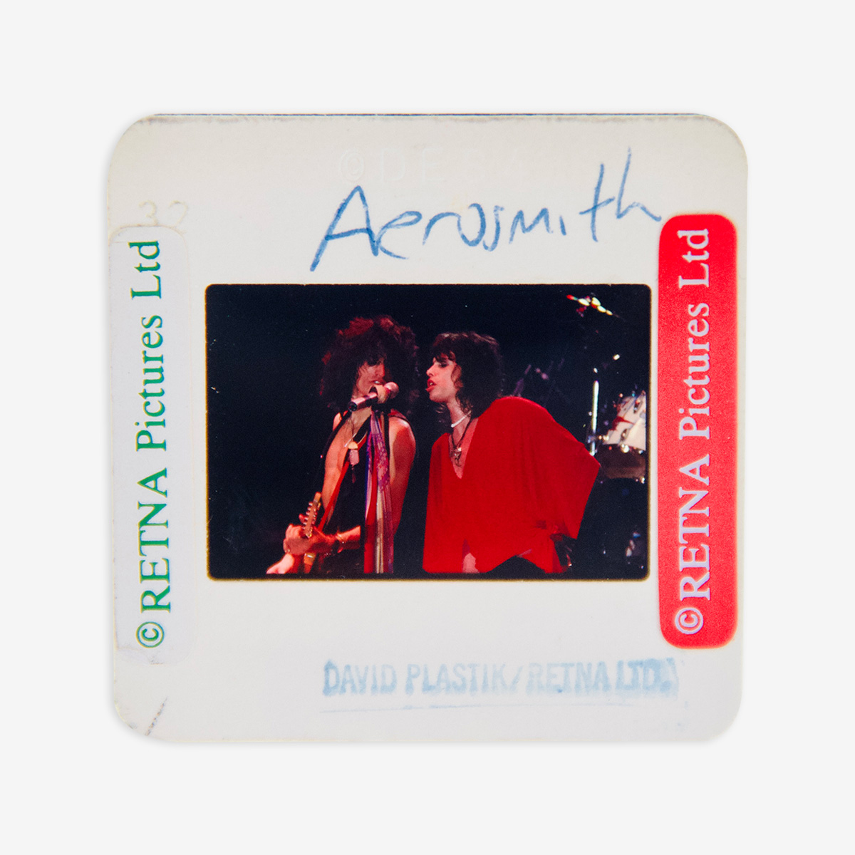 Aerosmith Original 35MM Photograph in Boxed Acrylic Case image number 1