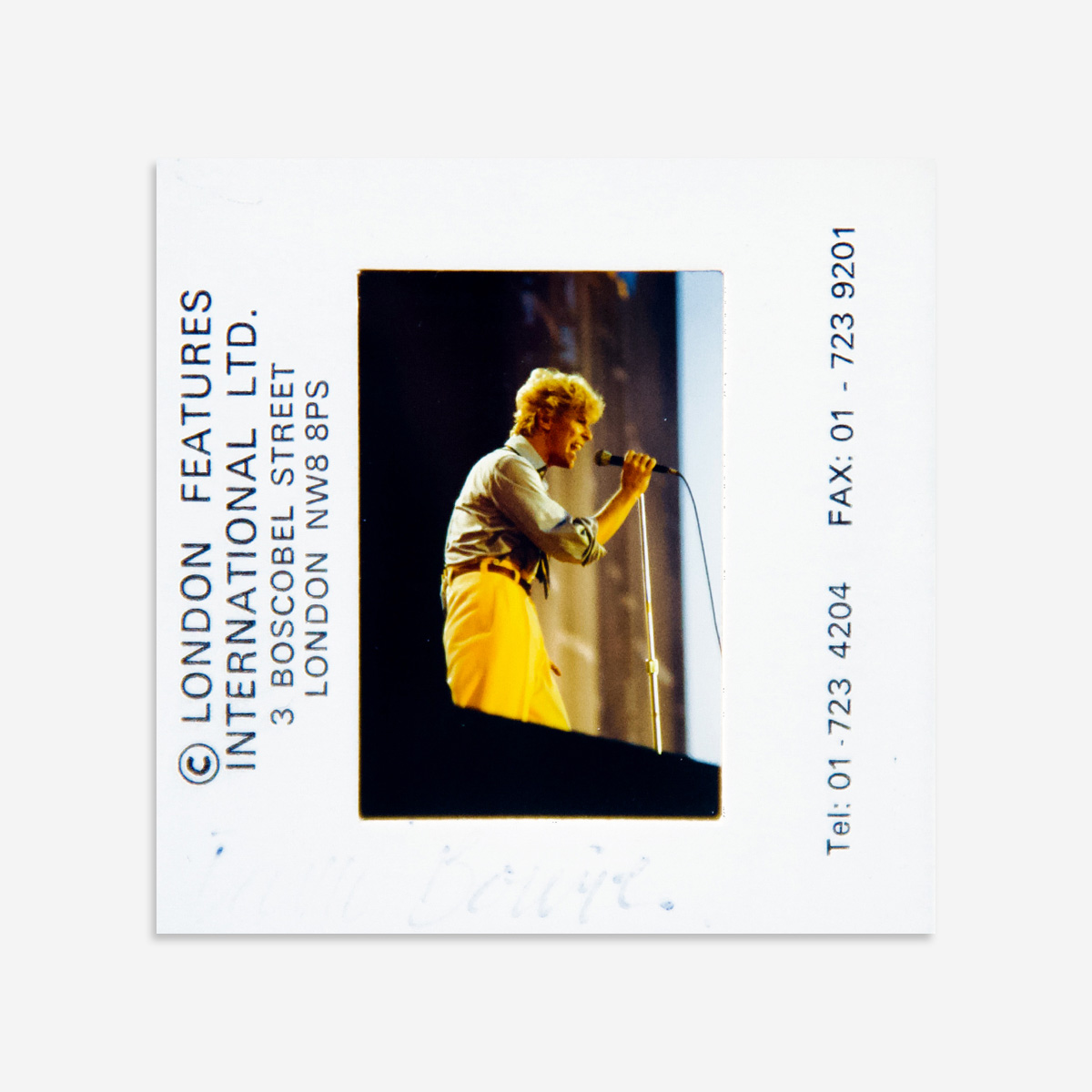 David Bowie Boxed Original Acrylic 35MM Photograph in Acrylic Case image number 1