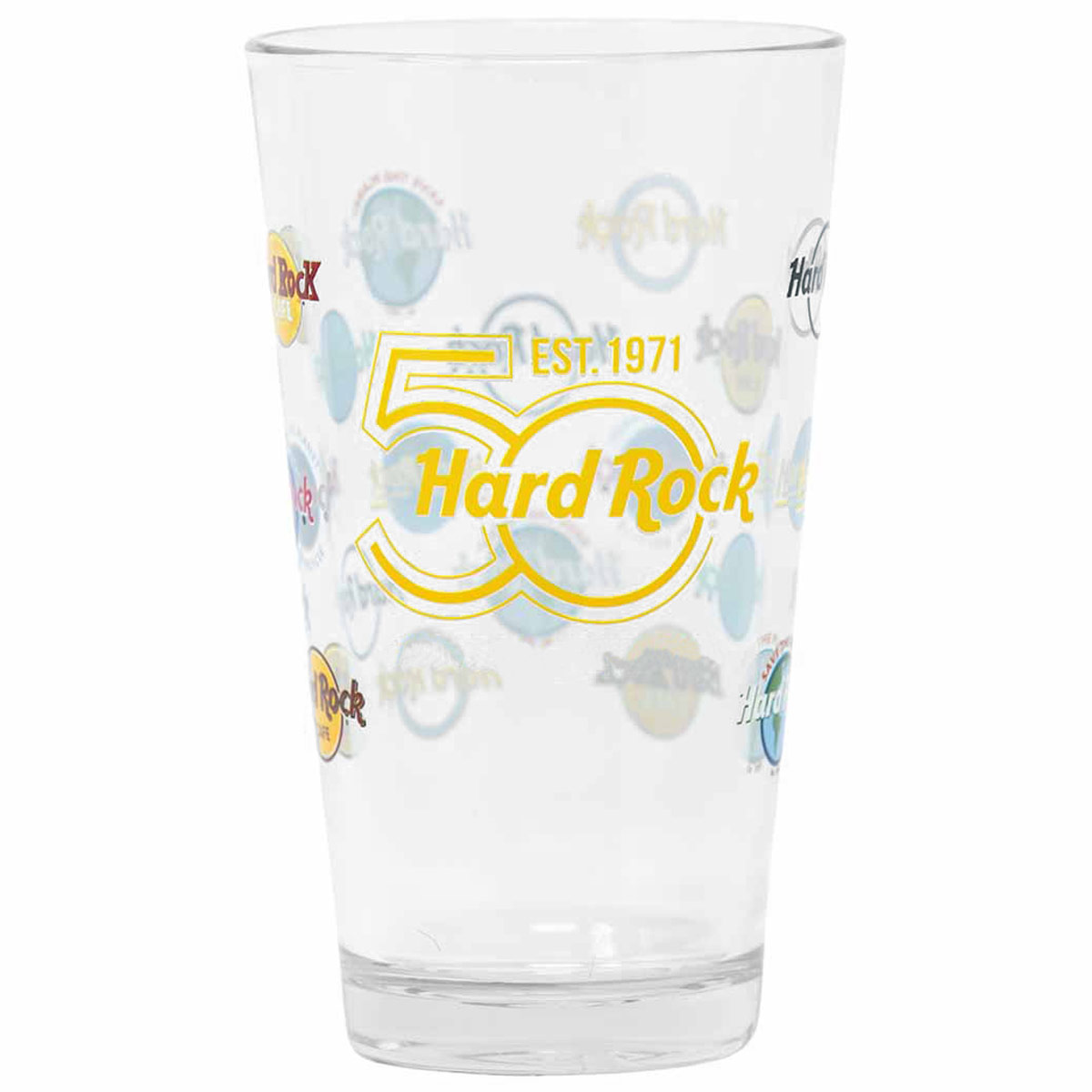 50th Anniversary Multi Logo Pint Glass image number 1