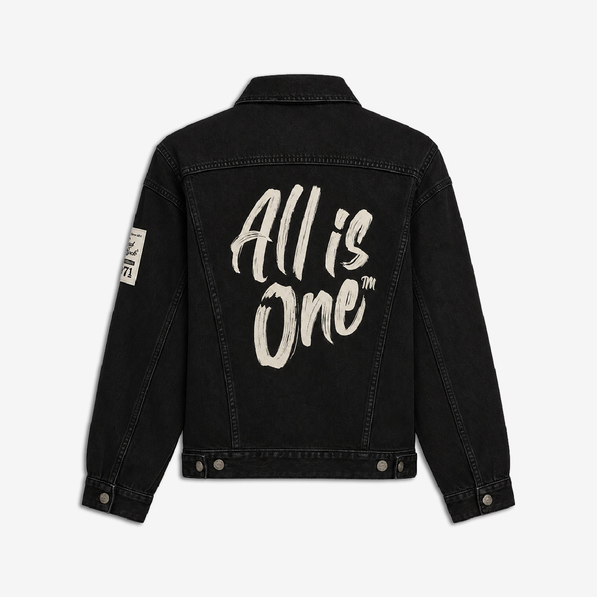 Denim All Is One Jacket in Black image number 2