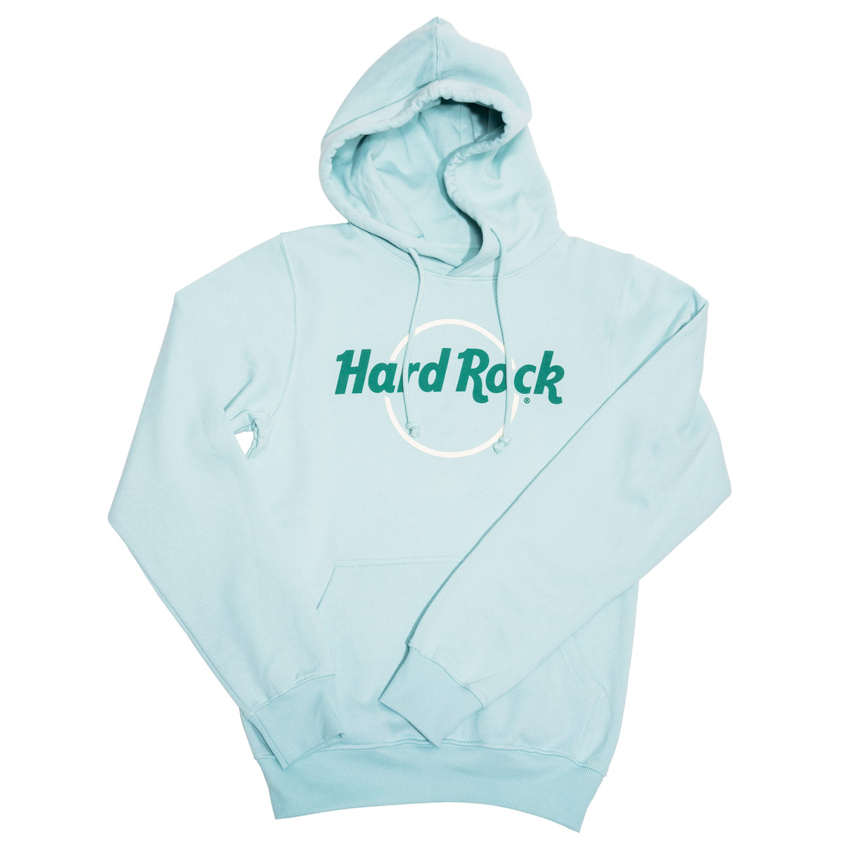 Hard Rock Adult Fit Pop of Color Hoodie in Light Aqua image number 5