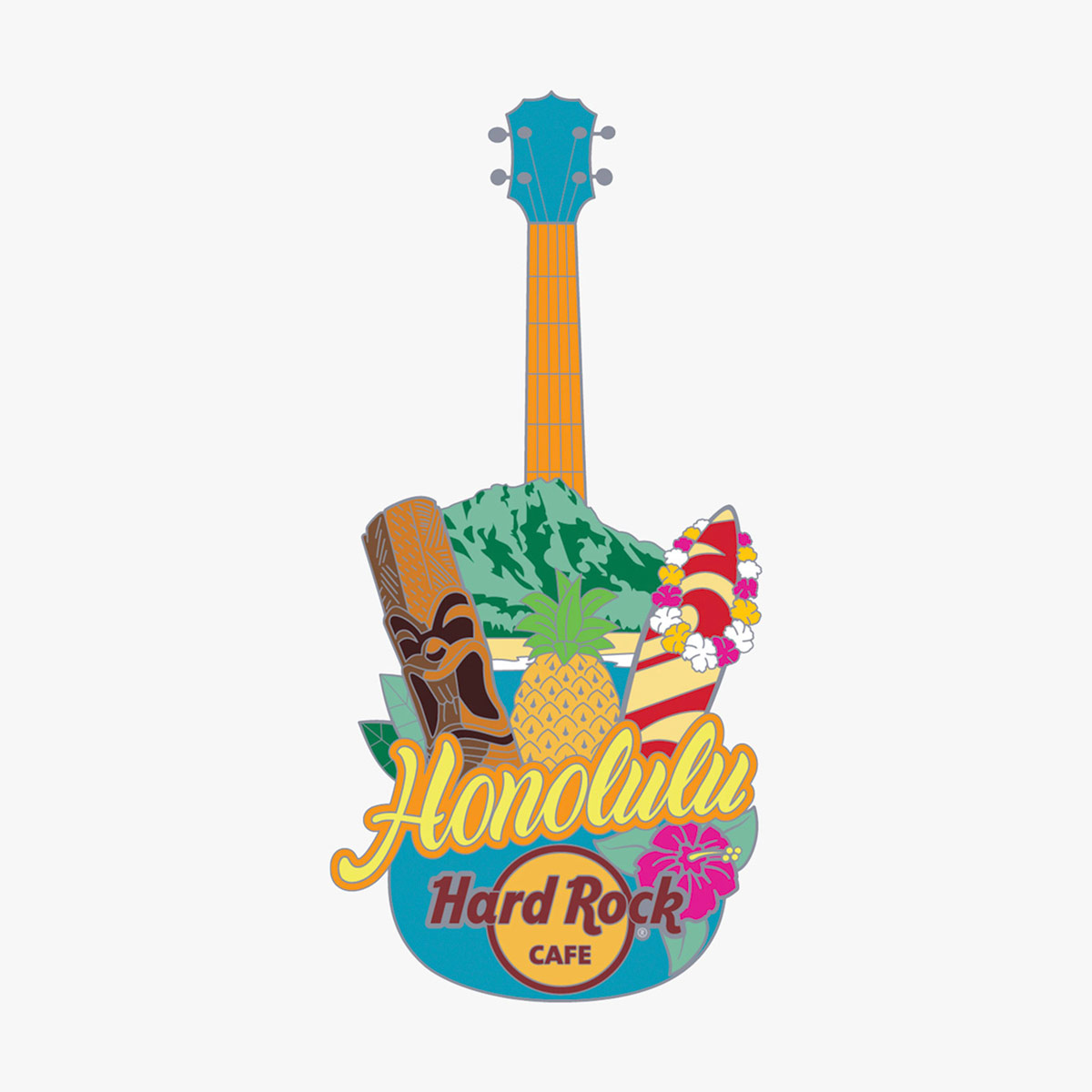 Limited Edition Landmark Guitar Pin image number 1