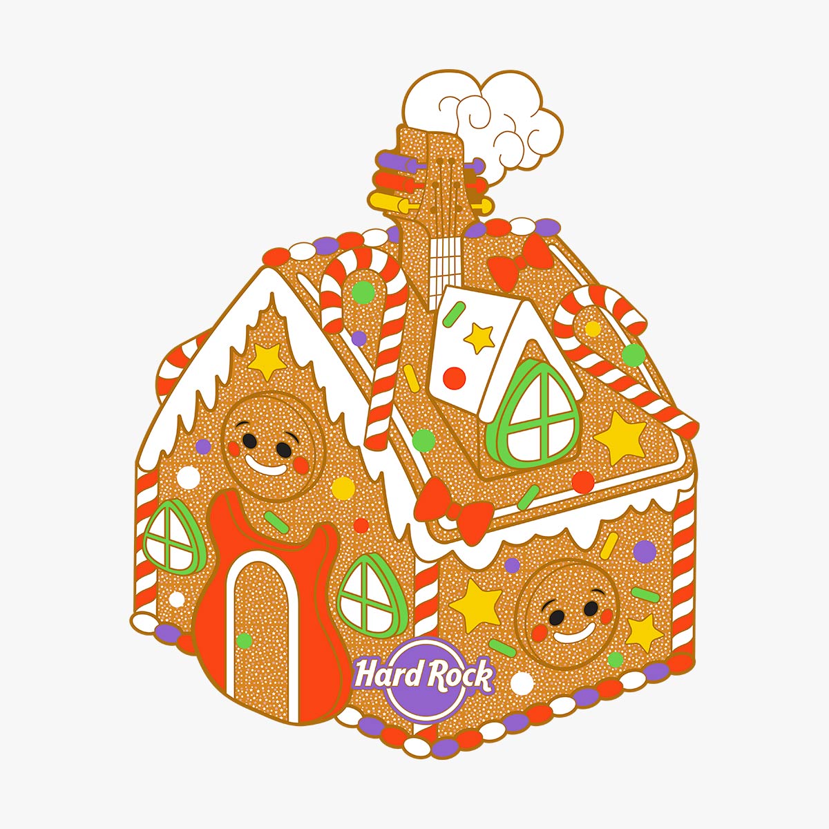 Limited Edition Jumbo Gingerbread House Pin image number 1