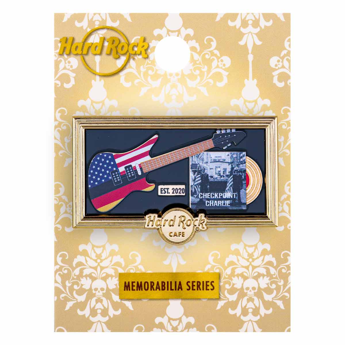Guitar Memorabilia Pin Checkpoint Charlie image number 1