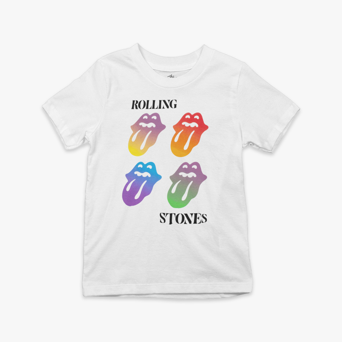 Rolling Stones Multi Color Youth White Tee image number 1