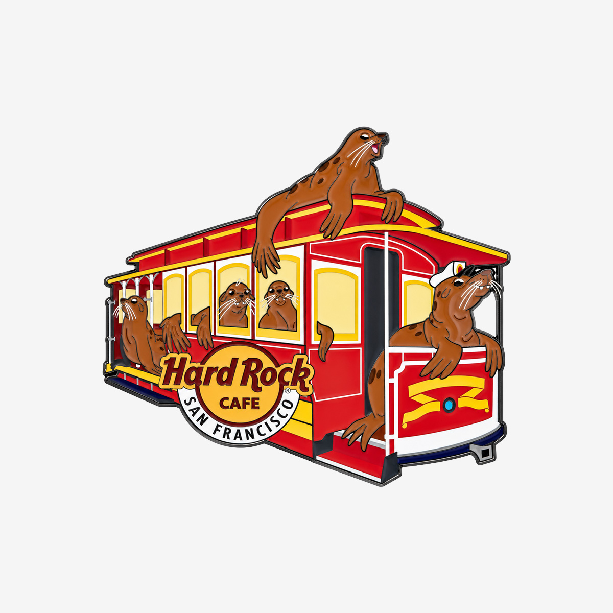 Collectible San Francisco Sea Lion Trolley Pin image number 1