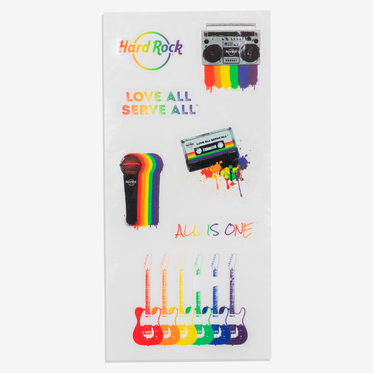 Pride Rainbow Music Mottos Sticker Pack image number 1
